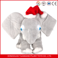 Peluche de cadeau de Noël et jouets d&#39;éléphant farcies avec de grandes oreilles